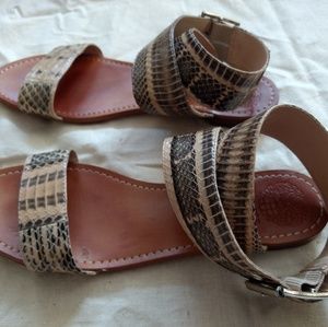 Vince Camuto snakeskin sandals